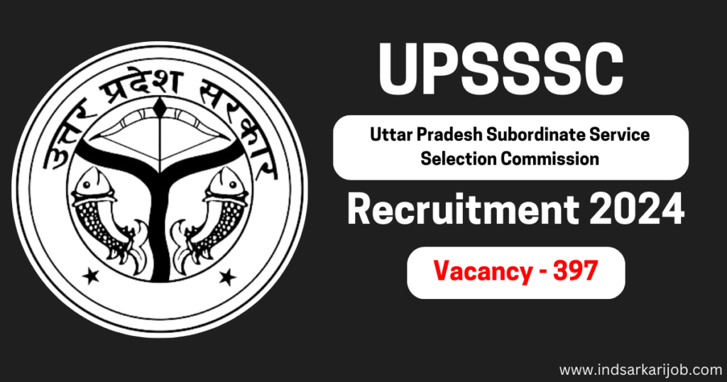 UPSSSC  Homeopathic Pharmacist Recruitment 2024