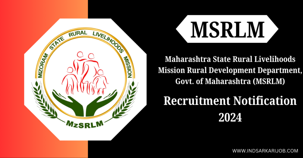 MSRLM Recruitment Notification 2024